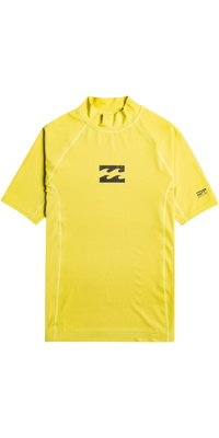 2026 Billabong Junior Waves All Day UV50 Kortærmet Lycravest EBBWR00101 - Acid Green