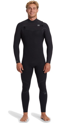 2025 Billabong Herre Furnace Natural 5/4mm Chest Zip Våddragt ABYW100260 - Black