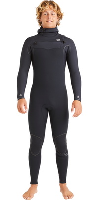 2025 Billabong Mens Furnace Natural 6/5mm Hooded Chest Zip Wetsuit ABYW200121 -.. Black