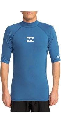 2026 Billabong Wave All Day Kortærmet Til Mænd Lycra Vest Ebywr00101 - Mørkeblå