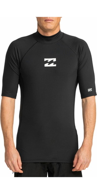 2026 Billabong Waves All Day UV50 Kortærmet Lycravest Til Mænd EBYWR00101 - Black