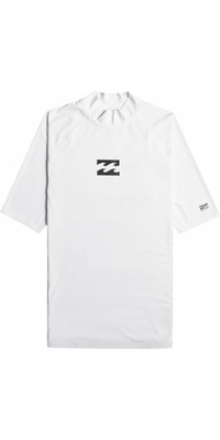 2026 Billabong Waves All Day UV50 Kortærmet Lycravest Til Mænd EBYWR00101 - White