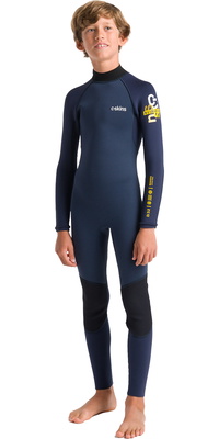 Skins NuWave Element 3/2mm Back Zip Slate 2026 C- Junior Våddragt C-NEL32STJ - Bluestone / / Multi