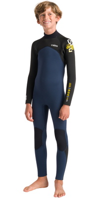 Skins NuWave Legend 4/3mm Back Zip Black 2025 C- Junior Våddragt C-NLE43JBZ - Bluestone / / Multi