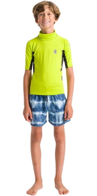 2026 C-Skins Junior NuWave X Kortærmet Lycravest C-NLYSSJ - Lime / Antracit / Multi
