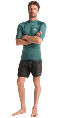 2026 C-Skins Mens NuWave UV Basics Short Sleeve Lycra Vest C-NLYSSMC - Dark Sage