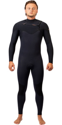 Gul Viper 3/2mm Yamamoto Chest Zip 2026 Våddragt Til Mænd, VR1223 Black