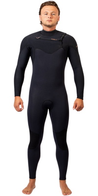 Gul Viper 5/4mm Yamamoto Chest Zip 2026 Våddragt Til Mænd, VR1224 Black