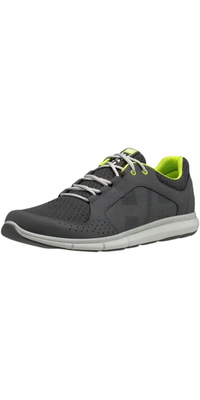 2026 Helly Hansen Mens Ahiga V4 Hydropower Sailing Shoes 11582 - Charcoal / Ebony / Light Grey