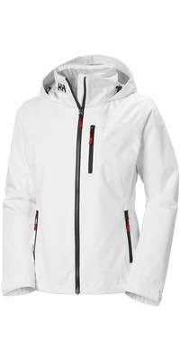 2026 Helly Hansen Womens Crew Sejljakke 2.0 34447 - Med HÃ¦tte Og Mellemlag White