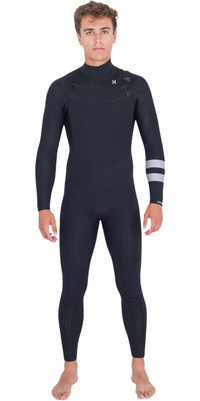 2025 Hurley Advant 5/3mm Chest Zip Våddragt MFS0013533 - Til Mænd Black