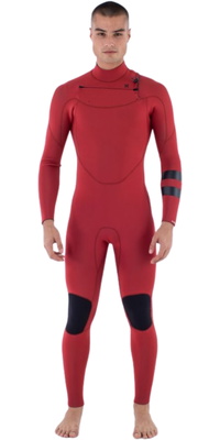 2025 Hurley Air 4/3mm Chest Zip Våddragt MFS0013413 - Til Mænd American Beauty