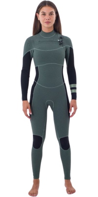 Hurley Womens Plus 4/3mm Chest Zip Våddragt WFS0012403 - Black Petina