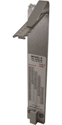 2026 Loos & Co Stålkabeltensionmåler 90 Model B SF0310137 - Silver