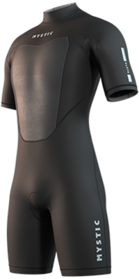 Mystic Brand 3/2mm Back Zip Flatlock Shorty 2026 Våddragt Til Mænd 35000.250035 - Black