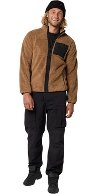2026 Mystic Herre Dark Tech Series Teddy Zip Thru Fleece 35104.23 - Slate Brown