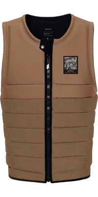 2026 Mystic The Dom Front Zip Wake Impact Vest 35005.240237 - Slate Brown