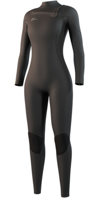 2026 Mystic Womens Evolve Natural Foam 4/3mm Chest Zip Wetsuit 35000.250040 -.. Black
