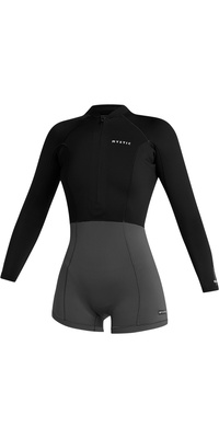 2025 Mystic Womens Lunar Long Arm 2mm Front Zip Shorty Wetsuit 35000.240112 -.. Black