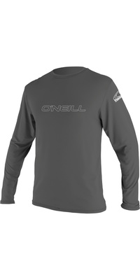 ONeill Skins 2025 Mens Basic Long Sleeve Rash Tee 4339 - Graphite