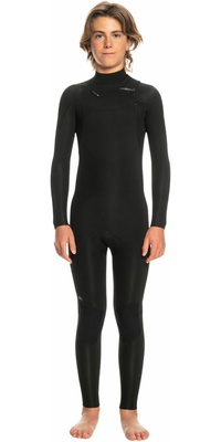 2026 Quiksilver Drenge Everyday Sessions 3/2mm Chest Zip Våddragt EQBW103107 - Black