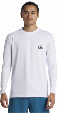 2026 Quiksilver Herre Everyday UV50 Langærmet Surf T-shirt AQYWR03136 - White