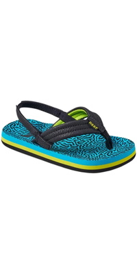 Reef Småbørn Little Ahi Flip Flops / Sandaler CJ2840 - Blue Coral