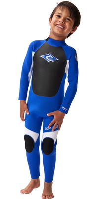 Rip Curl Omega 4/3mm Back Zip 2026 Groms Våddragt 001TFS - Blue
