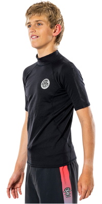 2026 Rip Curl Junior Thermopro Kortærmet Top WLYYCB - Black