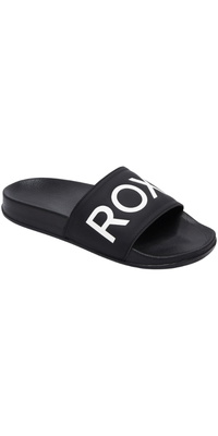 2025 Roxy Slippy Slider Sandaler Til Kvinder ARJL100679 - Black FG