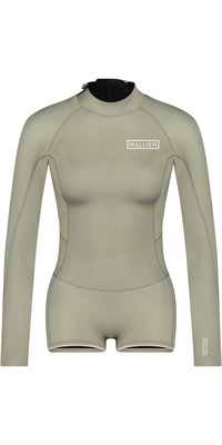 2026 Wallien Dame Nikki Van Dijk Boyleg Cut 2mm Back Zip Springsuit Wetsuit 101007 - Moon