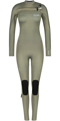 2026 Wallien Nikki Van Dijk Til Kvinder 4/3mm Chest Zip Våddragt 101009003 - Moon