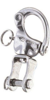 2026 Wichard HR Snap Shackle Med Gaffelbolt-svirvel WR2474 - Silver