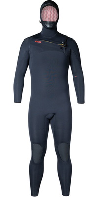 2025 Xcel Herre Infiniti 5/4mm Hætte Chest Zip Våddragt MN54ZLH4 - Black