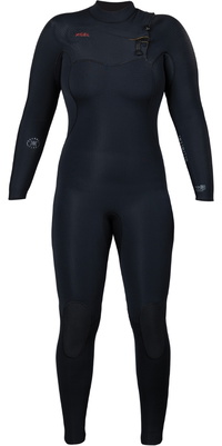 2025 Xcel Kvinder Infiniti 5/4mm Chest Zip Våddragt WN54Z2L4 - Black