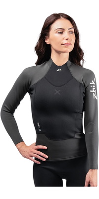 2026 Zhik Womens Microfleece X Neopren Våddragt Top DTP-0580-BLK - Black
