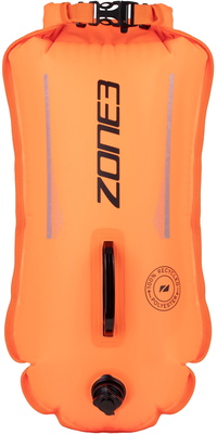 2026 Zone3 Recycled 28L Safety Buoy / Dry Bag SA23RSBDB11 - (genbrugt) Hi Vis Orange