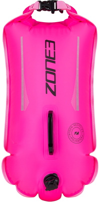 2026 Zone3 Recycled 28L Safety Buoy / Dry Bag SA23RSBDB11 - (genbrugt) Hi Vis Pink