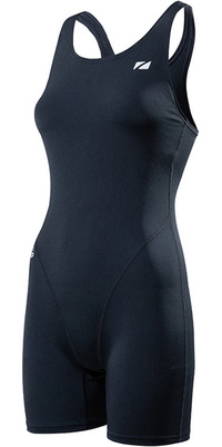 ZONE3 2025 Womens OWS Renew Short Leg Kneeskin Swim Costume SW22WOWSK101 - Black