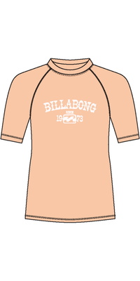 2025 Billabong Junior Surf Dayz Kortærmet Lycravest EBGWR03004 - Soft Peach
