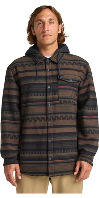 2025 Billabong Herre- Furnace -flannelskjorte Med Laminering EBYWT03005 - Black