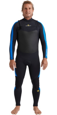 2025 Billabong Oscillator Natural 4/3mm Chest Zip Våddragt 24AW193516 - Til Mænd Royal