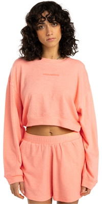 2025 Billabong Kvinder Cropped Fleece EBJFT00144 - Peach Tart