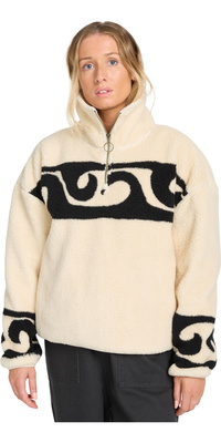 2025 Billabong Dame-trøje Med Halv Lynlås Dont You EBJPF00119 - Whitecap
