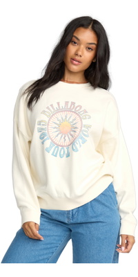 2025 Billabong Echo Sweatshirt Til Kvinder 24B463504 - Salt Crystal