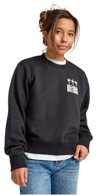 2025 Billabong Dame Family Tree Crew Fleece EBJSF00191 - Black Pebble