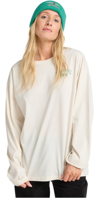 2025 Billabong Kvinders Paradise Arch Langærmede T-shirt EBJZT00489 - Whitecap