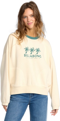 2025 Billabong Dame Triple Palms Sweatshirt 24B463506 - Whitecap