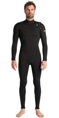 2026 C-Skins Mens NuWave Session Lite 3/2mm Chest Zip Wetsuit C-NSEL32STM -.. Black