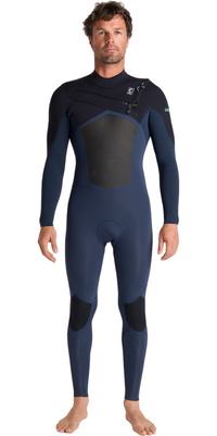 2026 C-Skins Herre NuWave ReWired 3/2mm Chest Zip Våddragt C-NRW32MCZ - Blåsten X/ Black